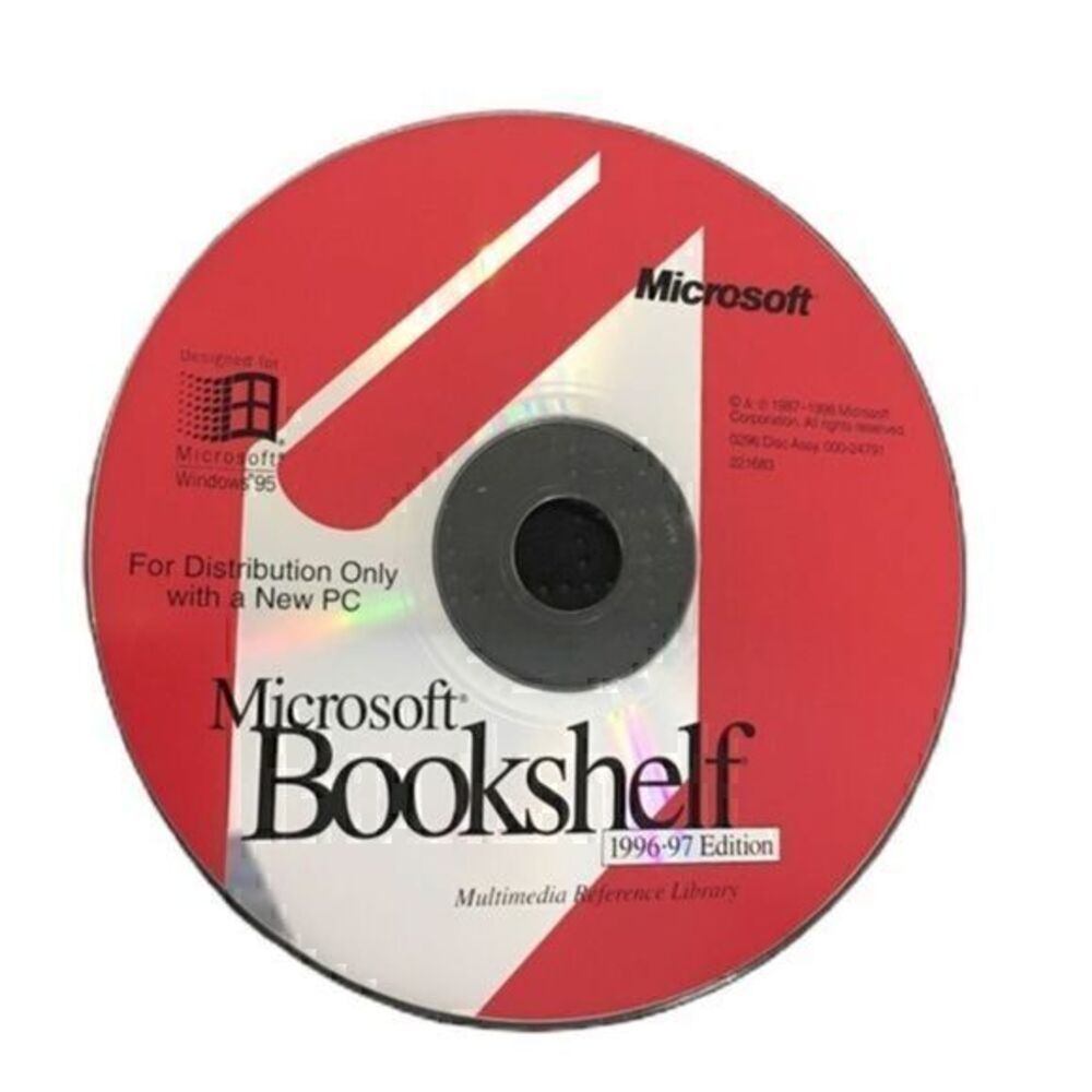 Microsoft Bookshelf 1996-97 Edition Vintage Collectible